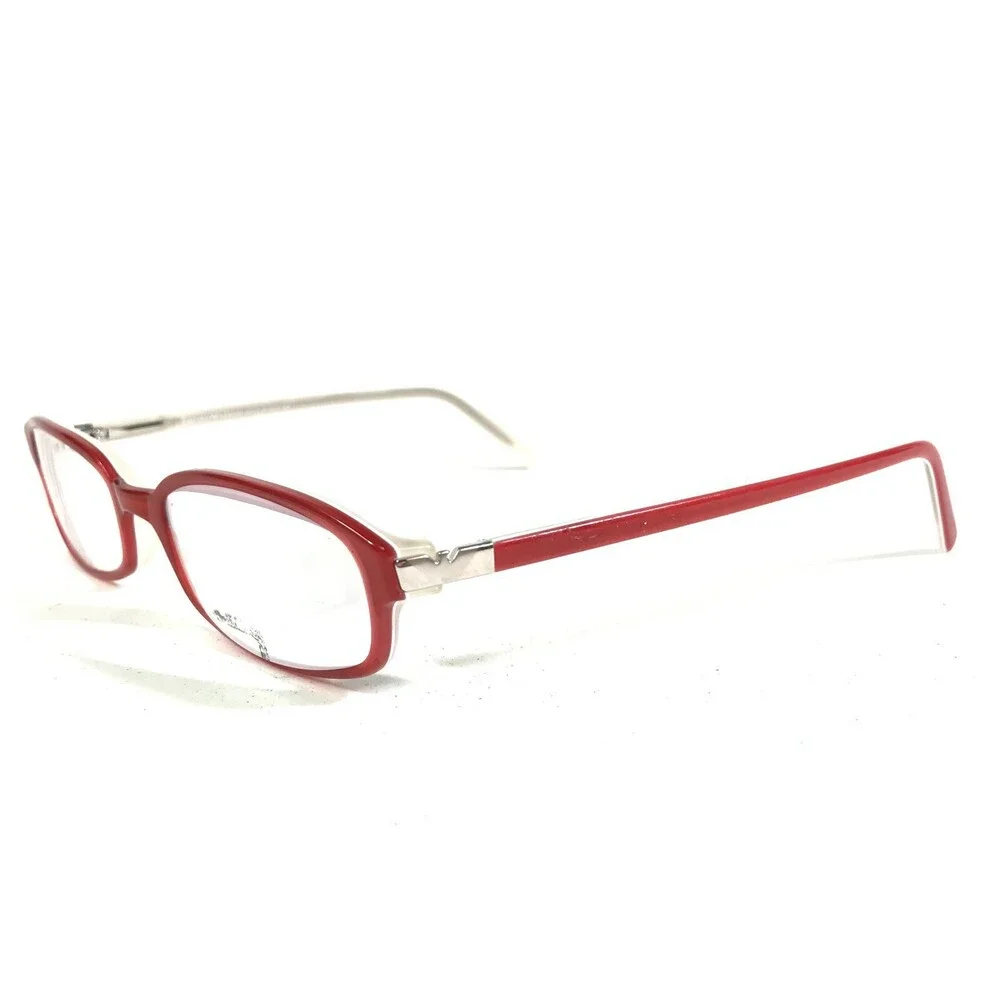 Emporio Armani Eyeglasses Frames 658 595 Red White Rectangular 51-17-135
